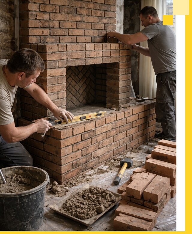 Изготовление и установка кирпичных каминов в Рязани