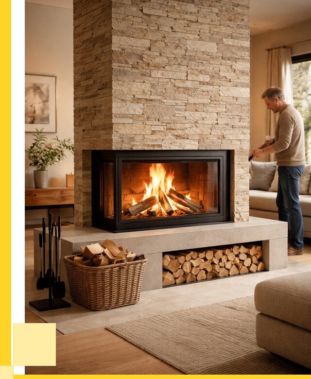 Дровяной камин под ключ в Рязани от 205360 р. | ЭриданРзн