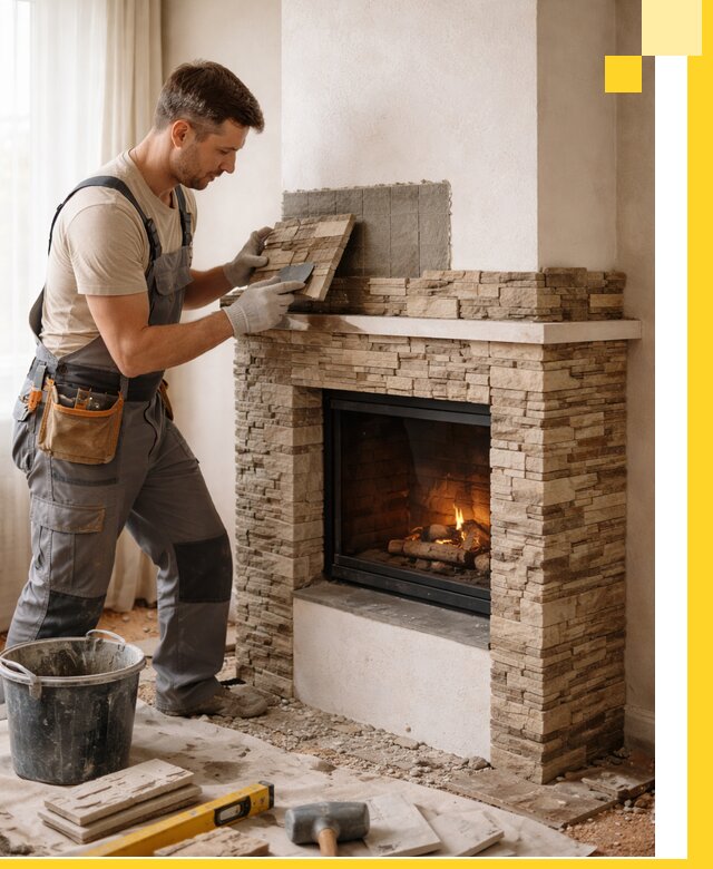 Изготовление и монтаж каминов для дома под ключ в Рязани