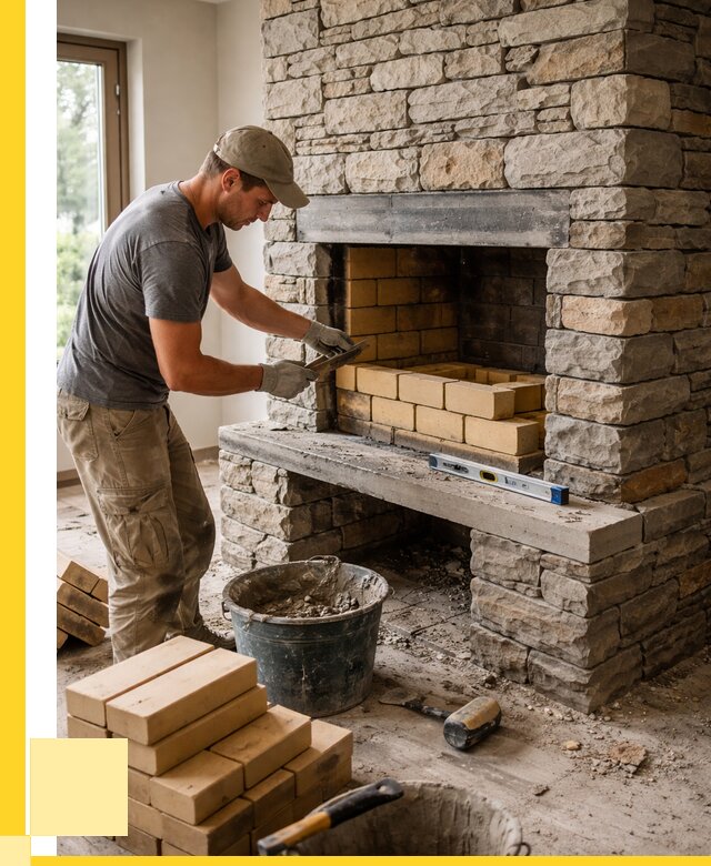 Кладка каминов и камина в Рязани от 25670 р. ЭриданРзн