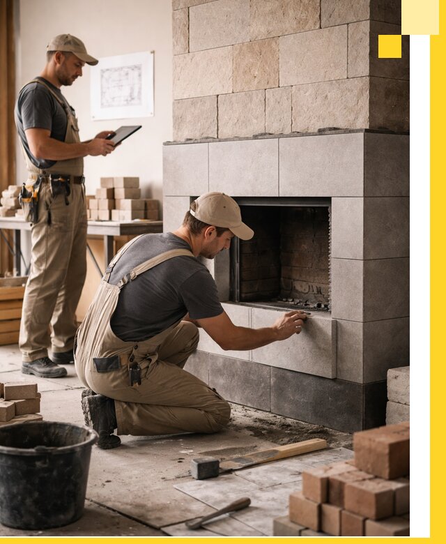 Индивидуальные проекты каминов и каминных систем в Рязани