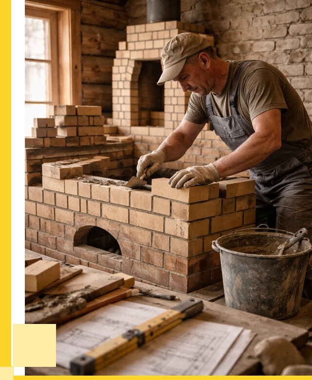 Кладка печей из кирпича в Рязани цены от 30804 р. - ЭриданРзн