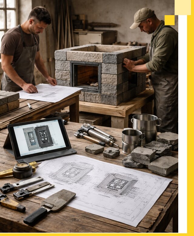 Разработка проектов печей с согласованием и монтажом в Рязани