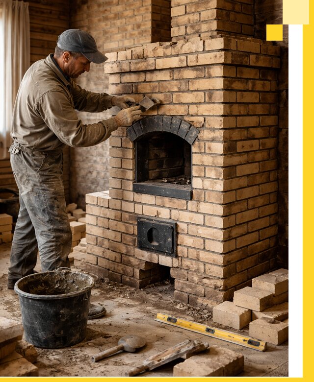 Кирпичные печи под ключ в Рязани: проектирование и кладка