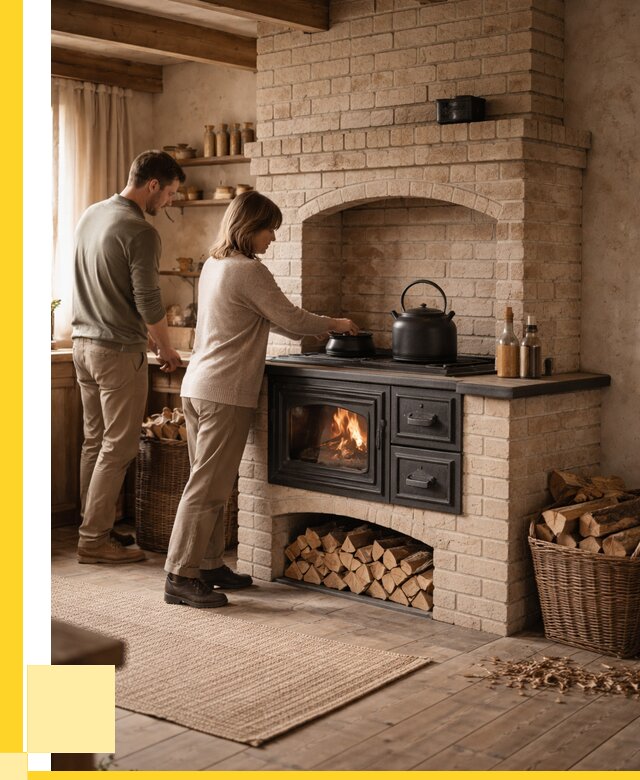 Печи с плитой в Рязани от 46206 р. | ЭриданРзн — кирпичная печь