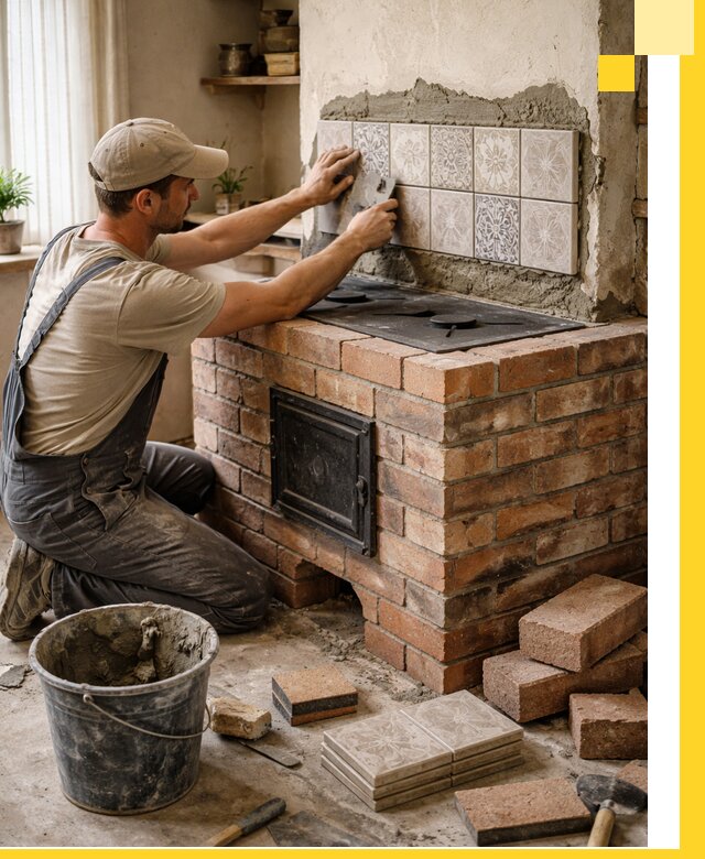 Печи с плитой на заказ монтаж гарантия и сервис в Рязани