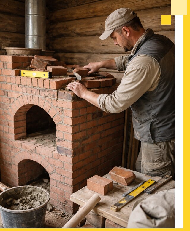 Изготовление и установка русских печей в Рязани под ключ