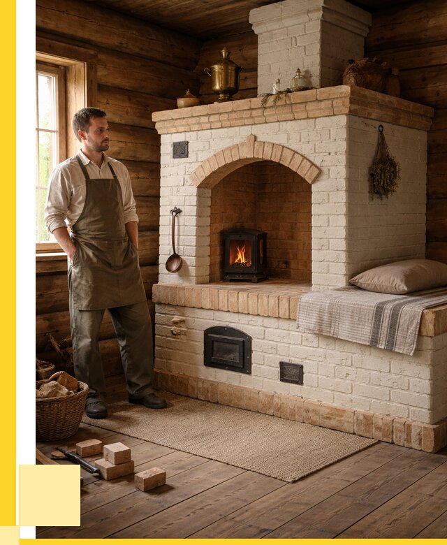 Русские печи с лежанкой под ключ в Рязани от 154020 р. ЭриданРзн