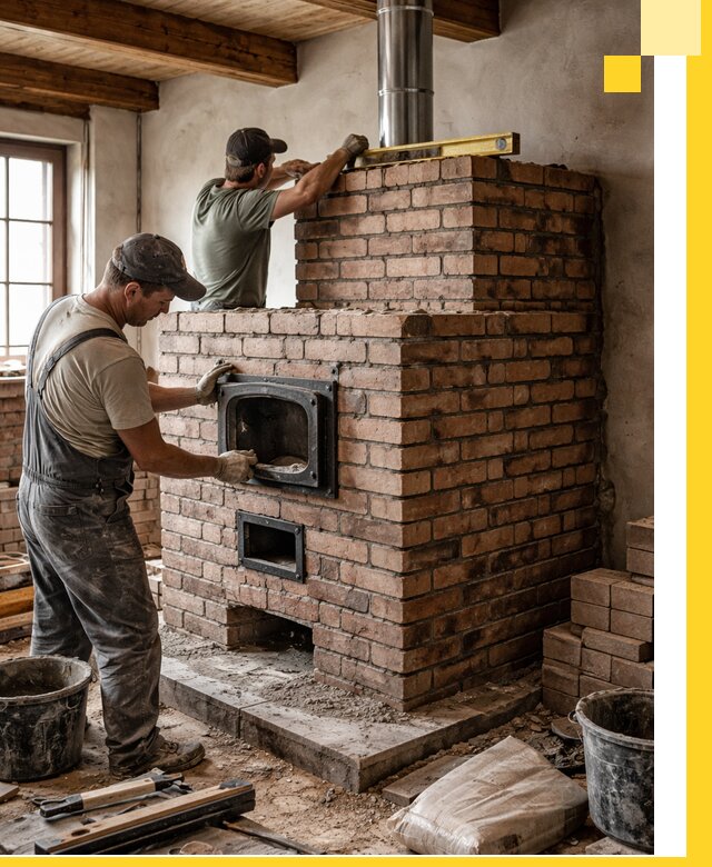 Печи для загородного дома под ключ в Рязани — монтаж и сервис