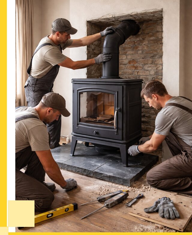 Монтаж печи камина в частном доме в Рязани от 25670 р. | ЭриданРзн