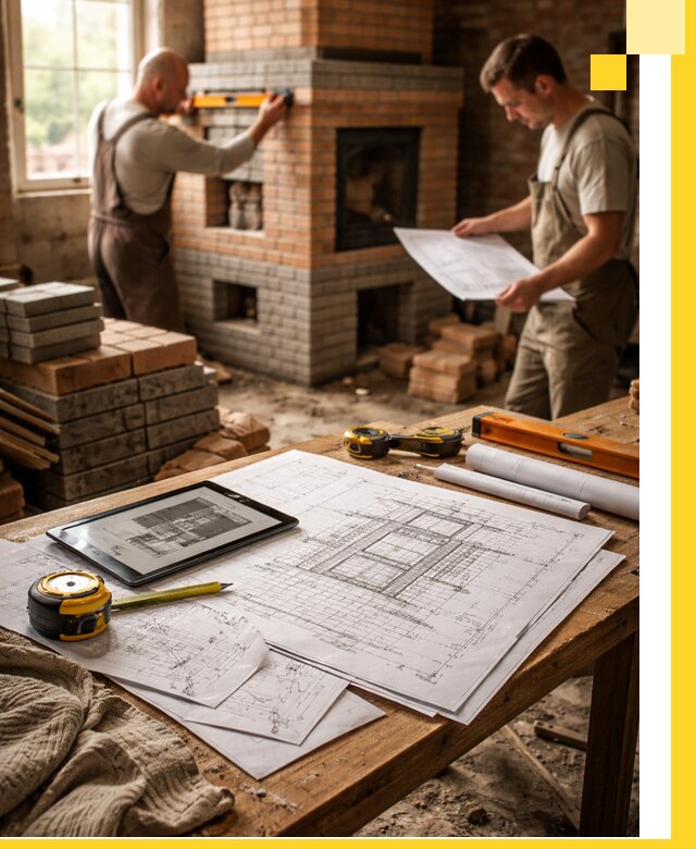 Проекты печей и каминов с индивидуальным дизайном в Рязани