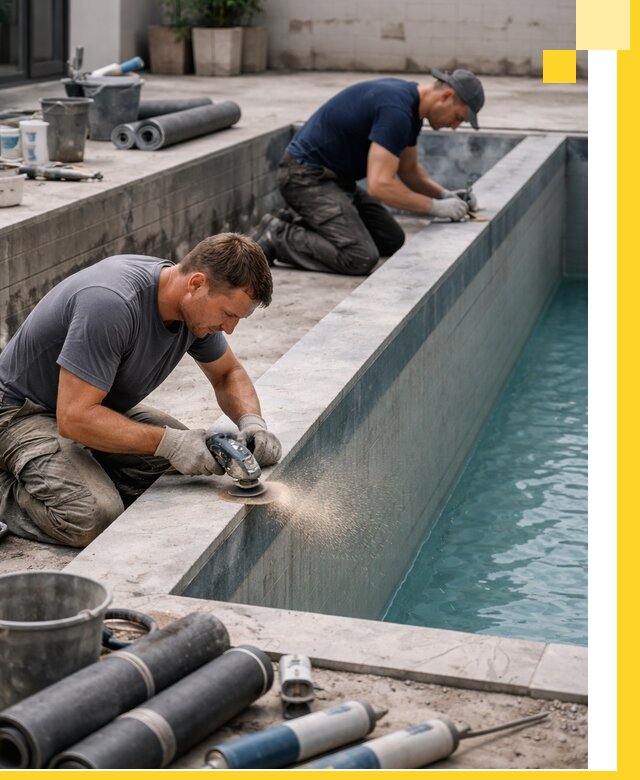 Профессиональный ремонт бассейнов под ключ в Рязани