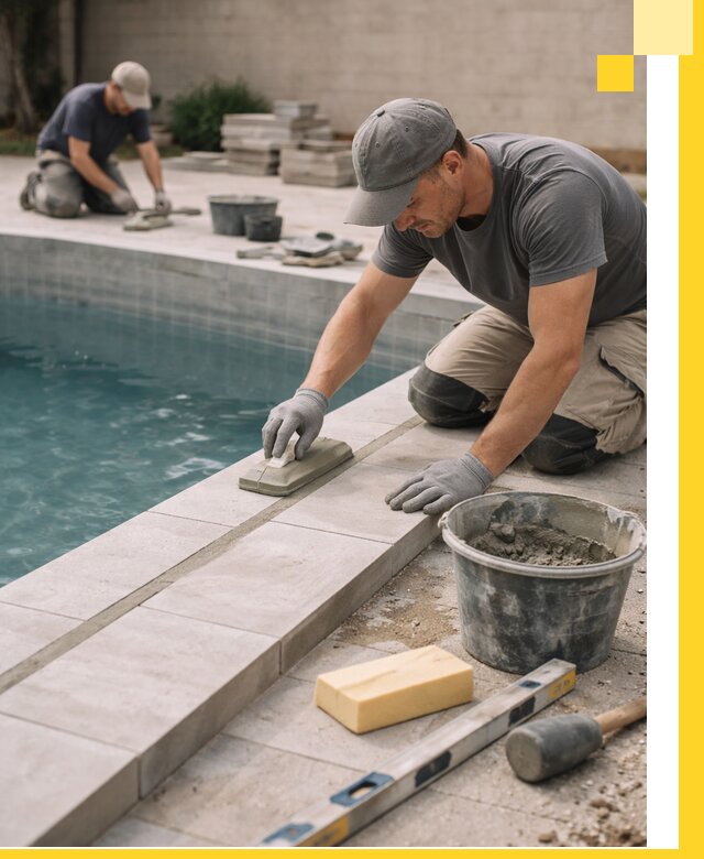 Отделка бассейнов в Рязани: декоративная отделка и гидроизоляция