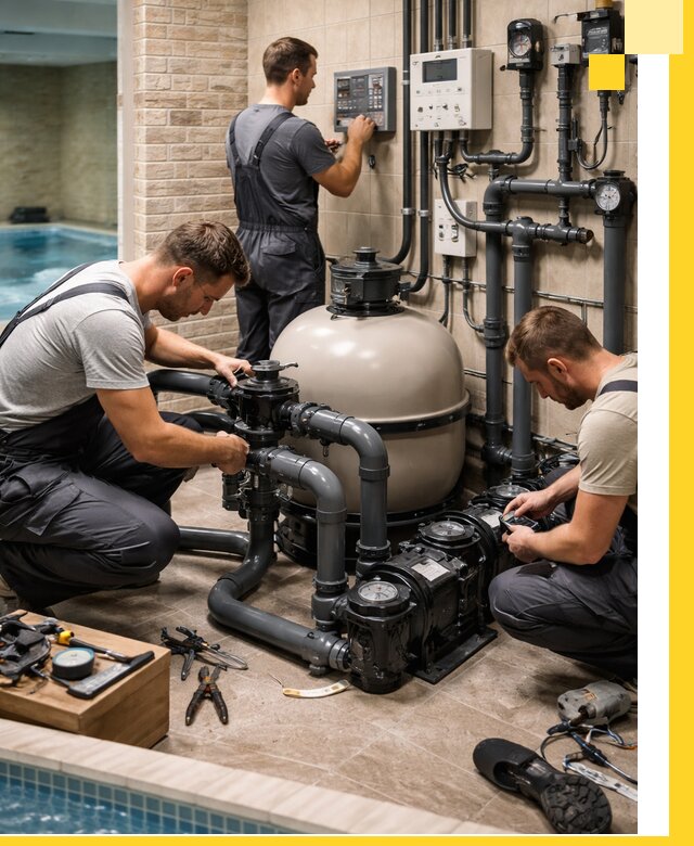 Комплексное оборудование для бассейнов под ключ в Рязани