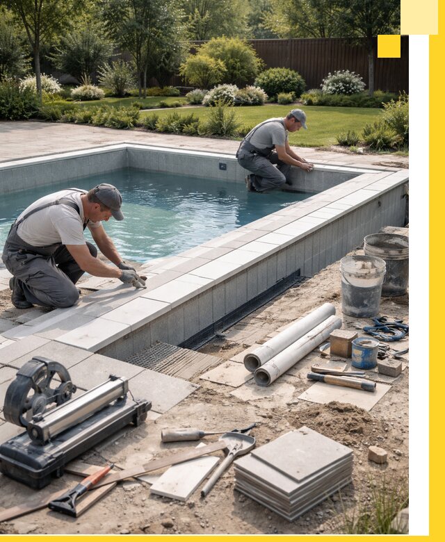 Строительство открытых бассейнов под ключ в Рязани профессионально