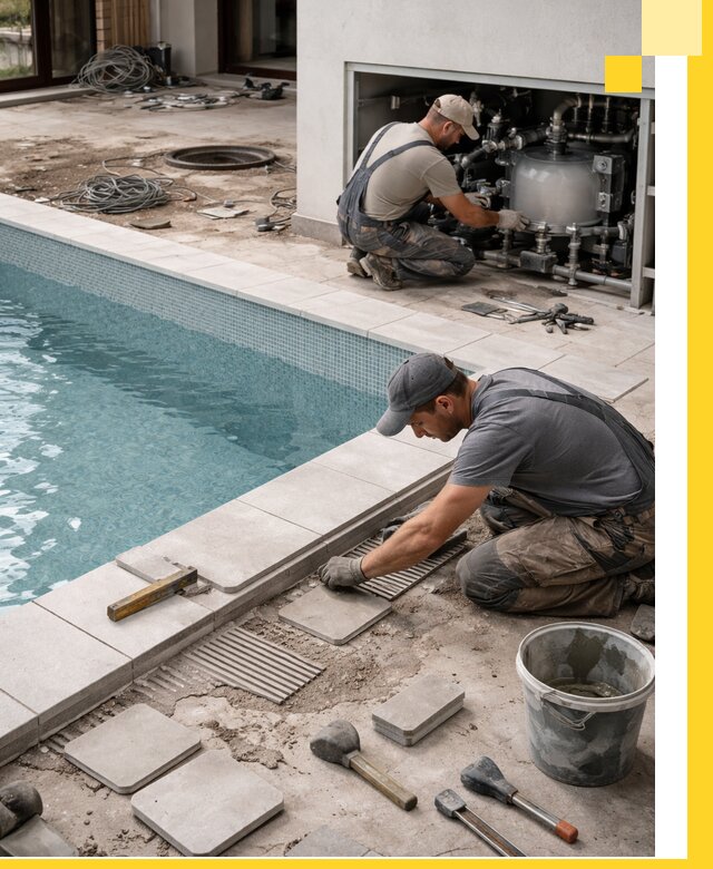 Строительство и монтаж бассейнов в коттедже в Рязани