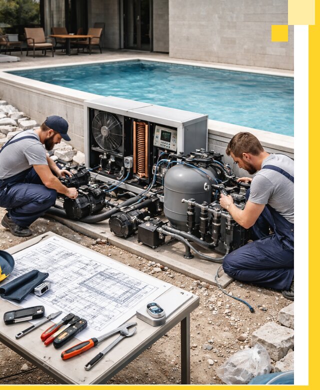 Проектирование и монтаж бассейнов с подогревом в Рязани