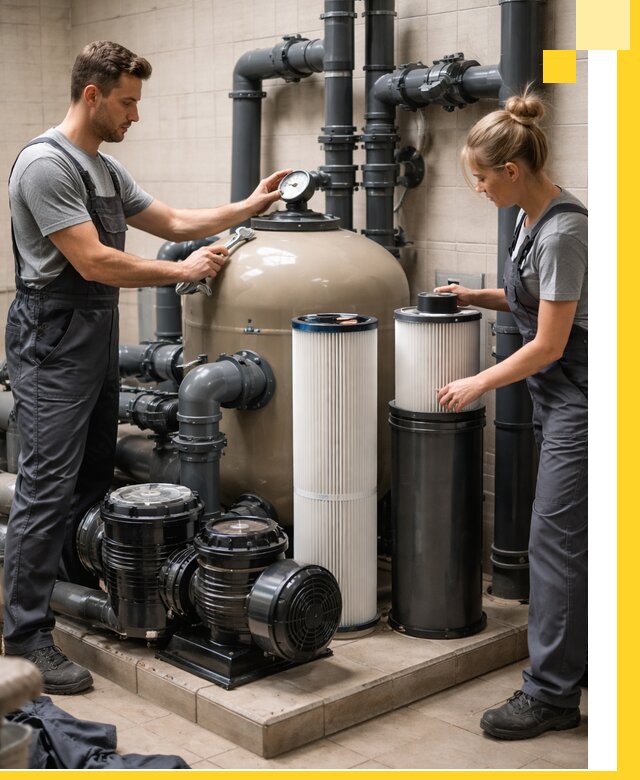 Фильтры и системы фильтрации для бассейнов в Рязани