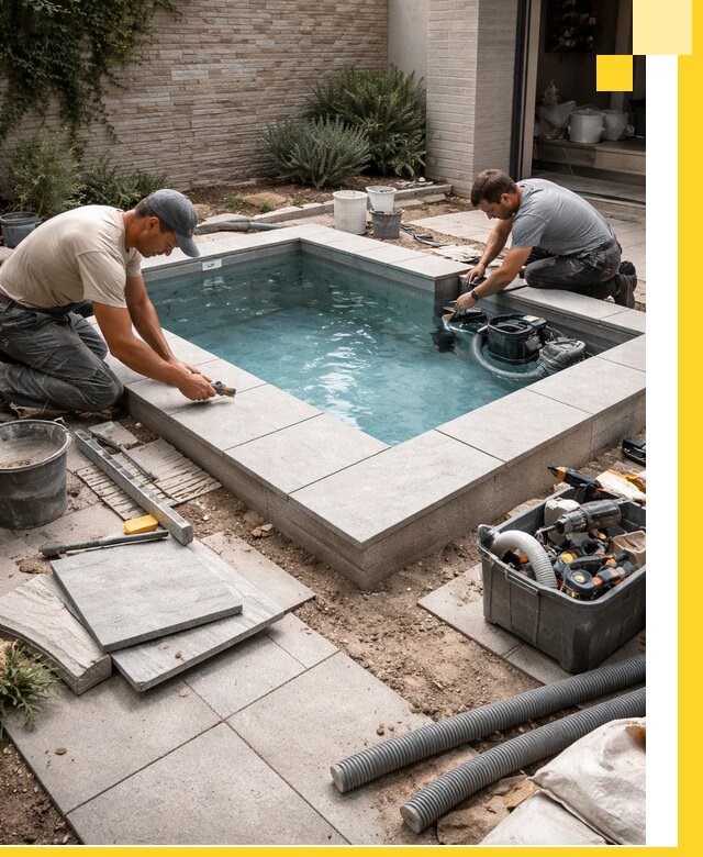 Мини бассейны под ключ в Рязани, дизайн и установка