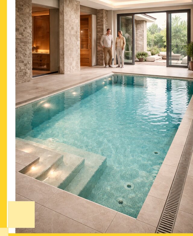 Бассейн во дворе в Рязани: проект, отделка от 1232160 р. | ЭриданРзн