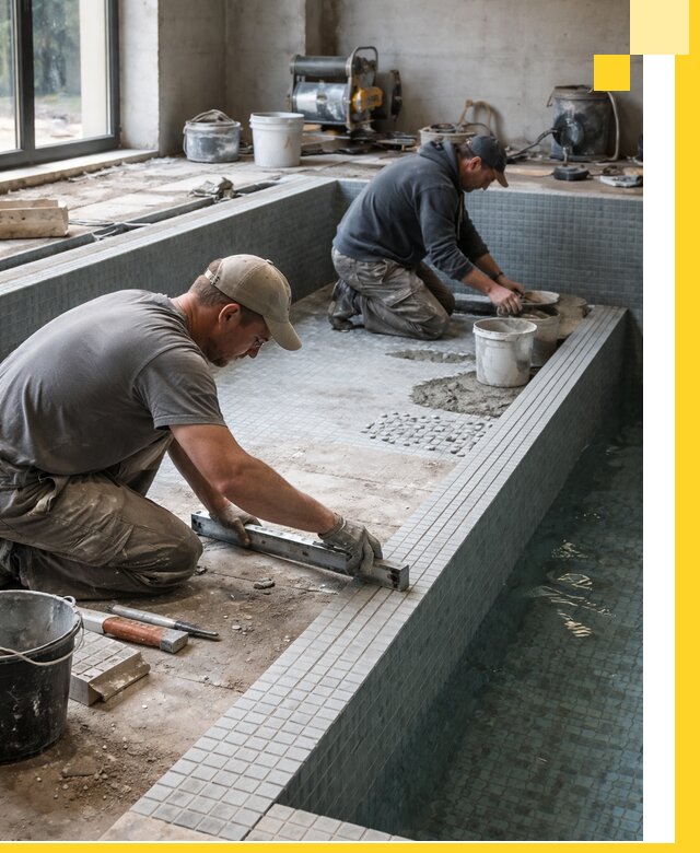 Строительство бассейна в частном доме в Рязани под ключ