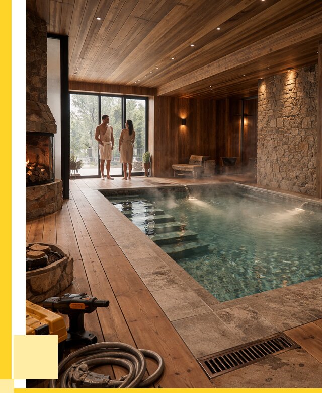 Проекты бань с бассейном под ключ в Рязани от 77010 р., ЭриданРзн