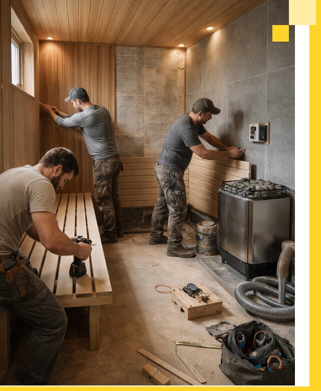 Сауны под ключ в Рязани, проектирование, строительство, отделка