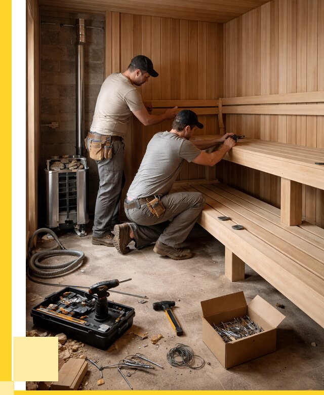 Монтаж саун под ключ в Рязани от 123216 р. | ЭриданРзн