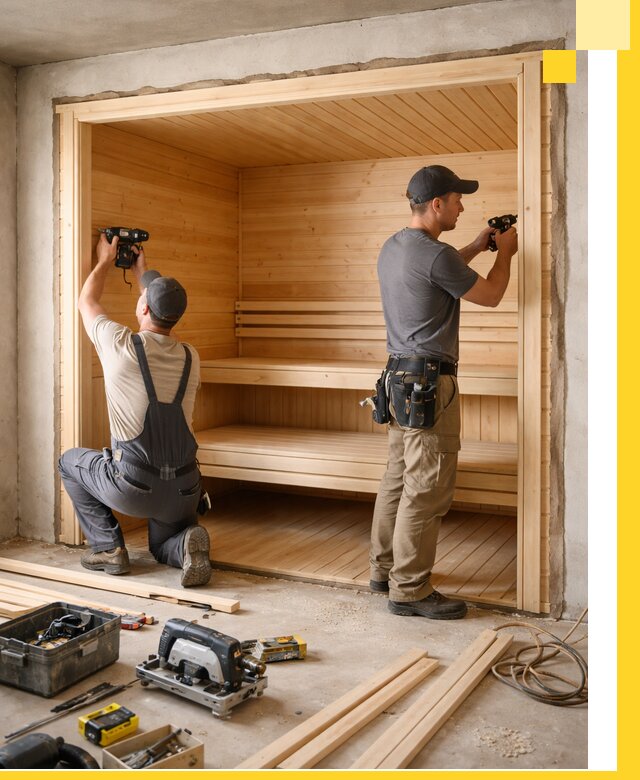 Монтаж саун под ключ в Рязани — проектирование и установка