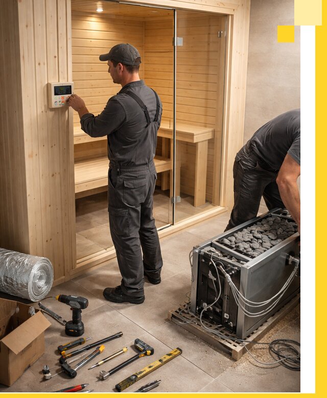 Поставка, установка и монтаж электрических саун в Рязани