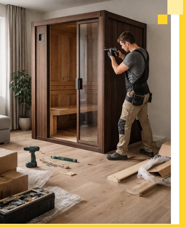 Установка и производство мини саун под ключ в Рязани