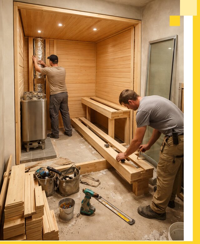 Проектирование и установка домашних саун под ключ в Рязани