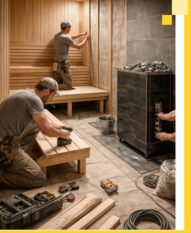 Дизайн и строительство интерьерных саун под ключ в Рязани
