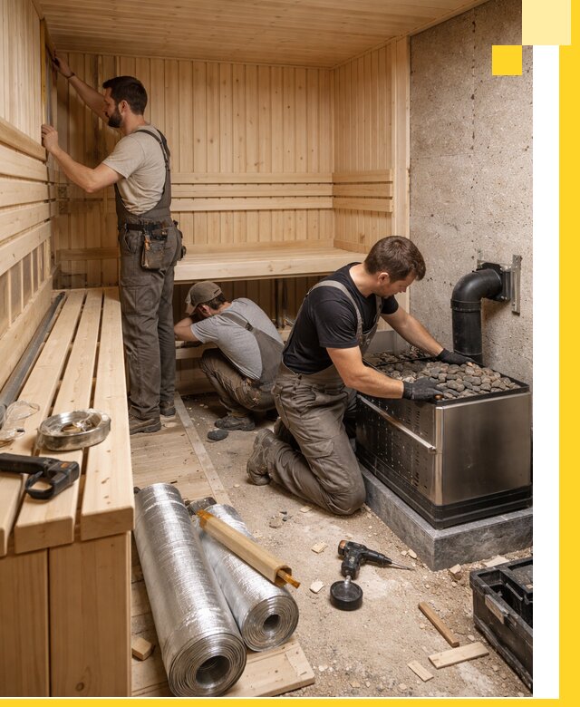 Индивидуальные сауны на заказ в Рязани под ключ, проект и монтаж