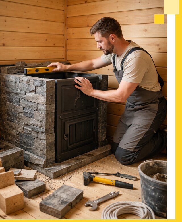 Производство и установка печей для саун под ключ в Рязани