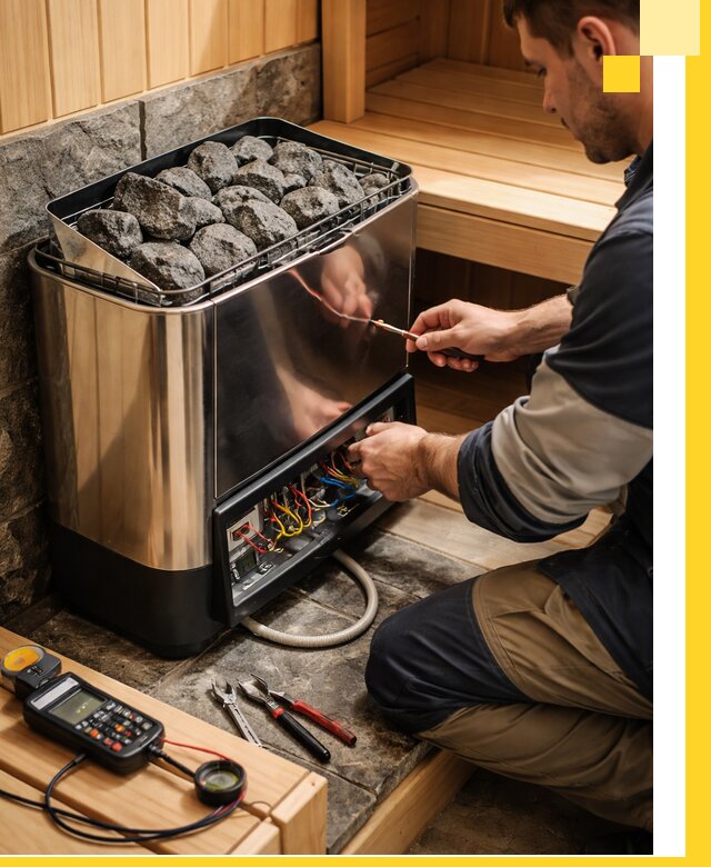 Продажа и установка электрокаменок для саун в Рязани