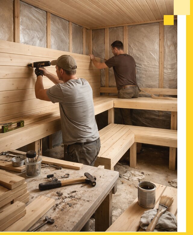 Профессиональная отделка бань и саун под ключ в Рязани