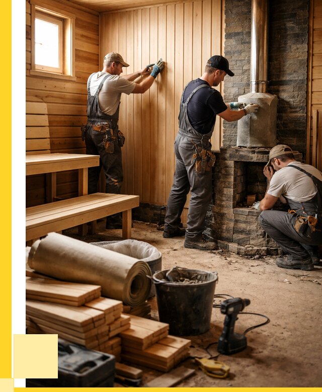 Ремонт бань под ключ в Рязани от 46206 р. | ЭриданРзн