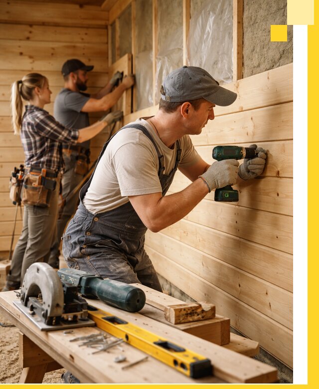 Обшивка бань под ключ в Рязани: отделка стен и потолков