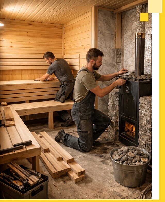 Дизайн и строительство интерьеров бань под ключ в Рязани