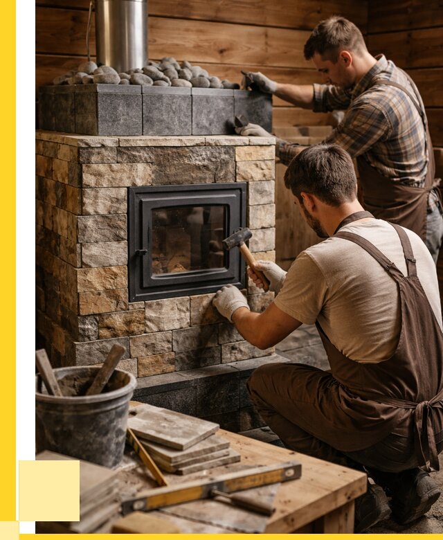 Облицовка банной печи в Рязани от 15402 р. | ЭриданРзн