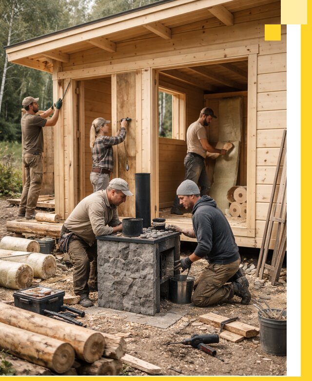 Купить баню под ключ в Рязани строительство монтаж отделка