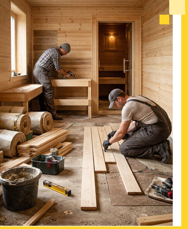 Индивидуальный проект бани с комнатой отдыха под ключ в Рязани