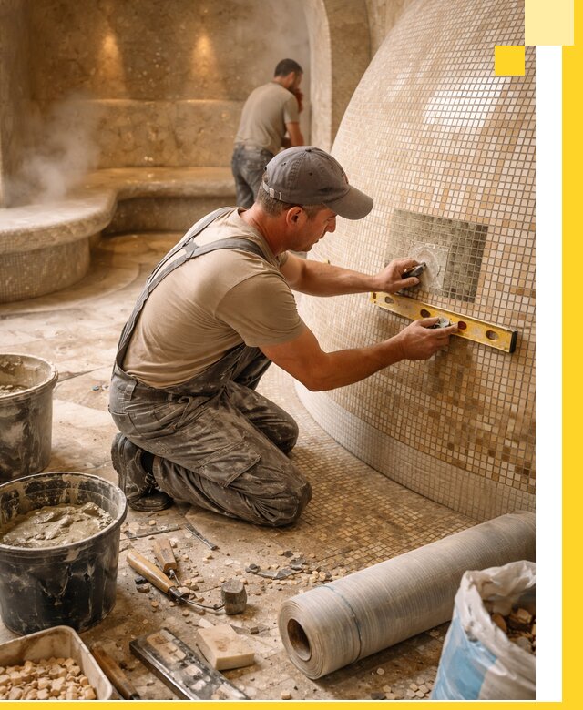 Хамам под ключ в Рязани: проектирование, строительство, отделка