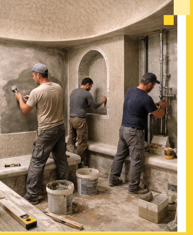 Профессиональный монтаж хамамов под ключ в Рязани с гарантией