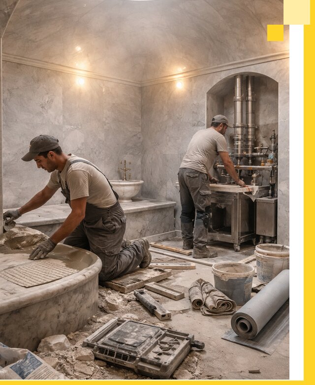 Строительство турецких бань хаммам под ключ в Рязани