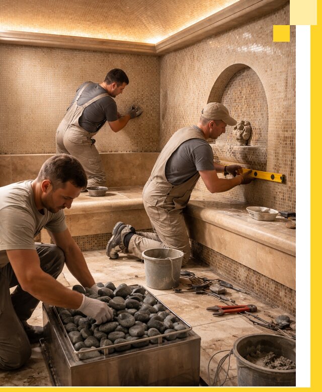 Проектирование и строительство хамама и сауны в Рязани