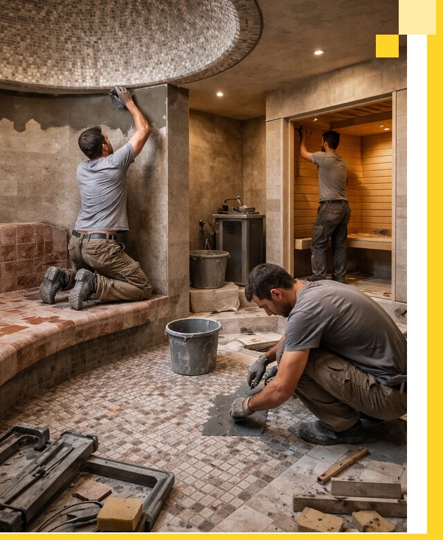 Проект и строительство хамама бани и сауны под ключ в Рязани