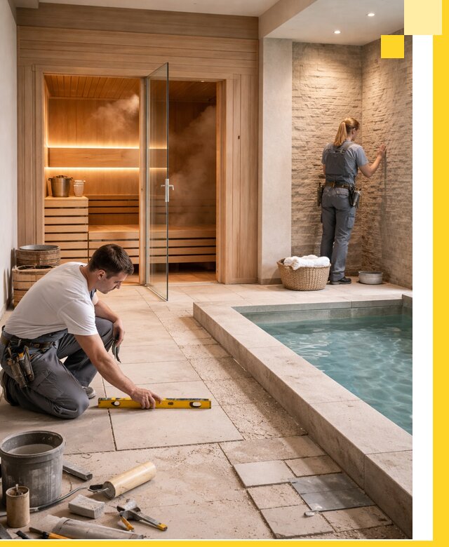 Комплексный дизайн и отделка интерьеров SPA под ключ в Рязани